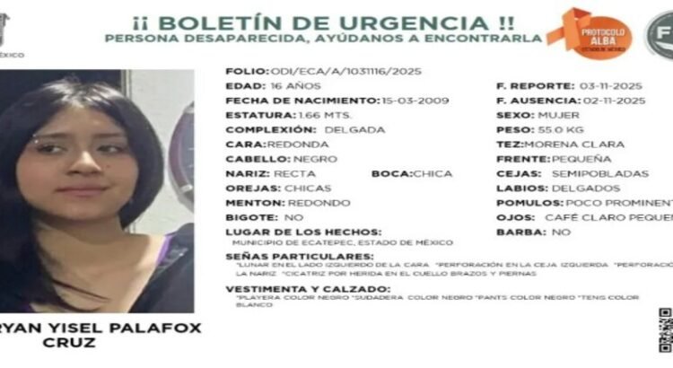 Célula de Búsqueda aplica protocolo para Maryan Yisel en Ecatepec