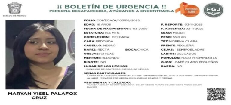 Célula de Búsqueda aplica protocolo para Maryan Yisel en Ecatepec