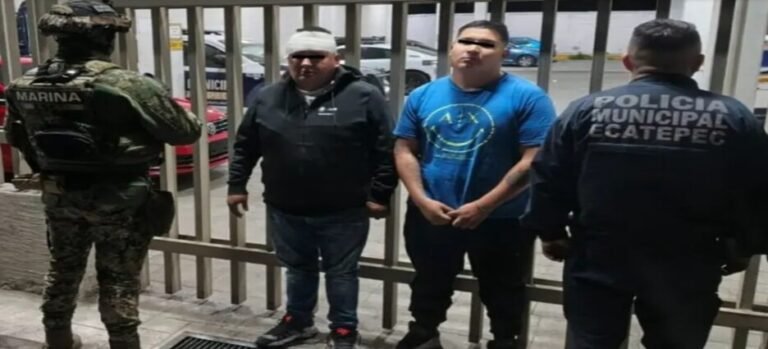 Policía de Ecatepec y Marina detienen a sujetos armados en Valle de Aragón
