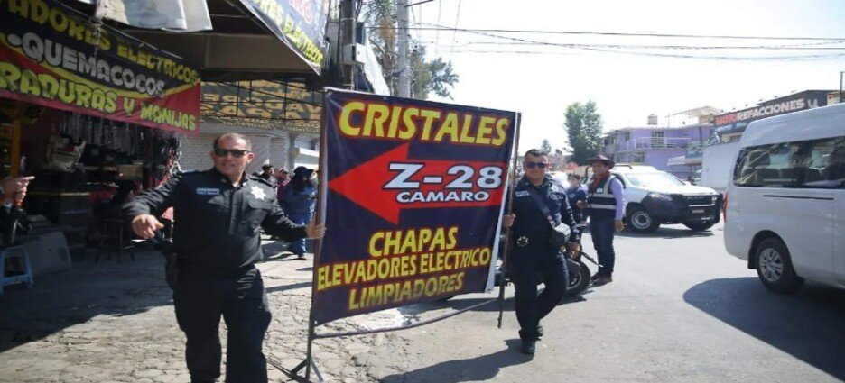 Refuerzan acciones contra invasión de la vía pública en Ecatepec