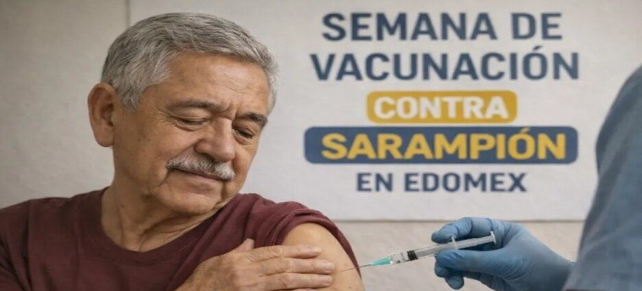 Efectuarán Semana Estatal de Vacunación contra el Sarampión en Edomex