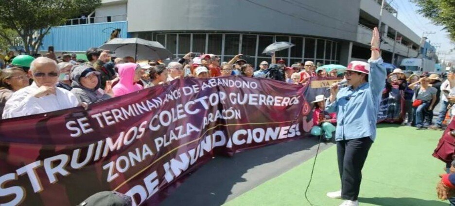 Construyen colector en Aragón para dar fin a inundaciones en Ecatepec