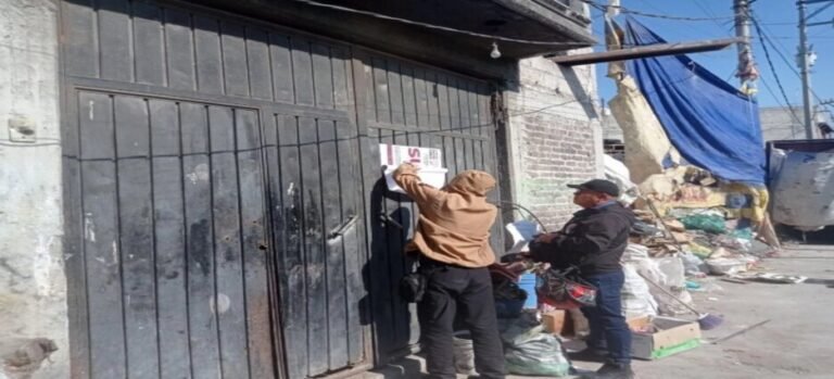 Clausuran bodega de reciclaje por riesgos sanitarios y operación irregular en Ecatepec