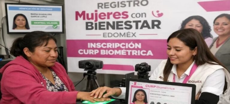 CURP Biométrica será obligatoria para el registro de programa Mujeres con Bienestar en Edomex