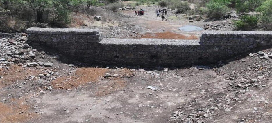 Reconstruyen presa de gavión en La Cañada para evitar inundaciones en Ecatepec