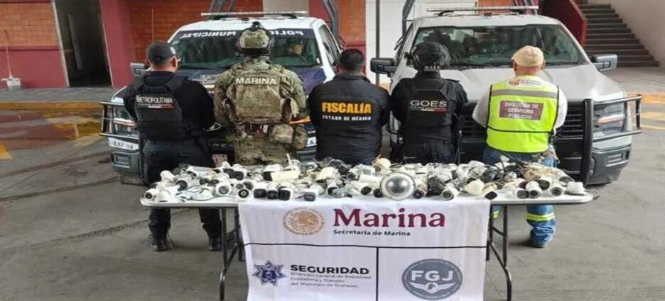 Desmantelan red de cámaras ilegales en Ecatepec